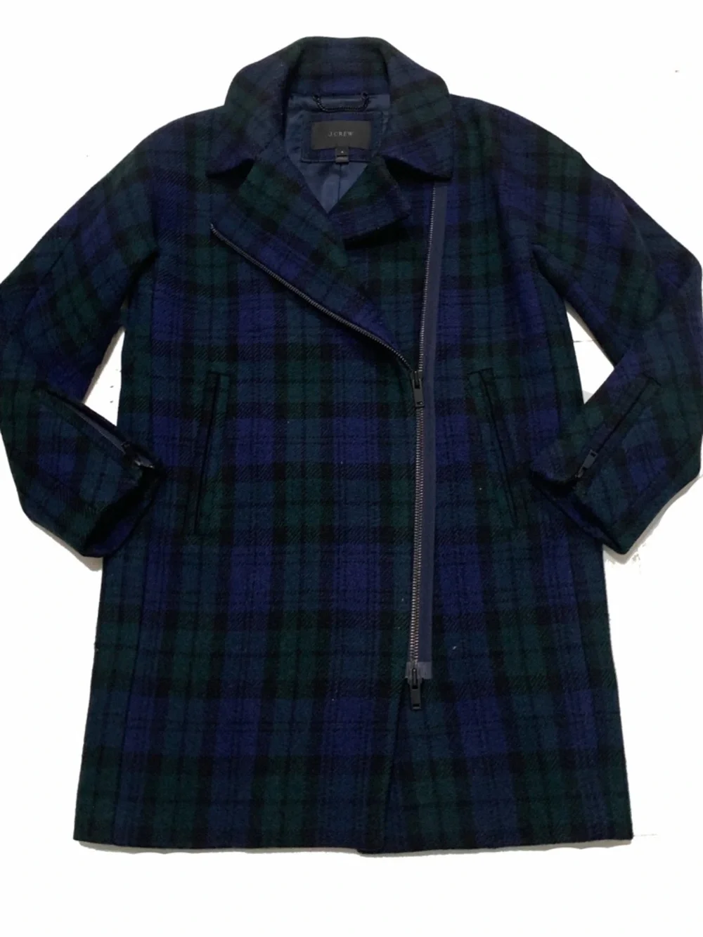 J. Crew Plaid Wool Coat - Picture 4 of 7